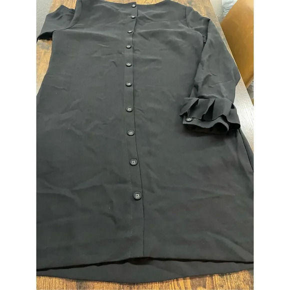 Banana Republic Ruffle-Cuff Button-Back Dress Sz4 - Picture 14 of 14